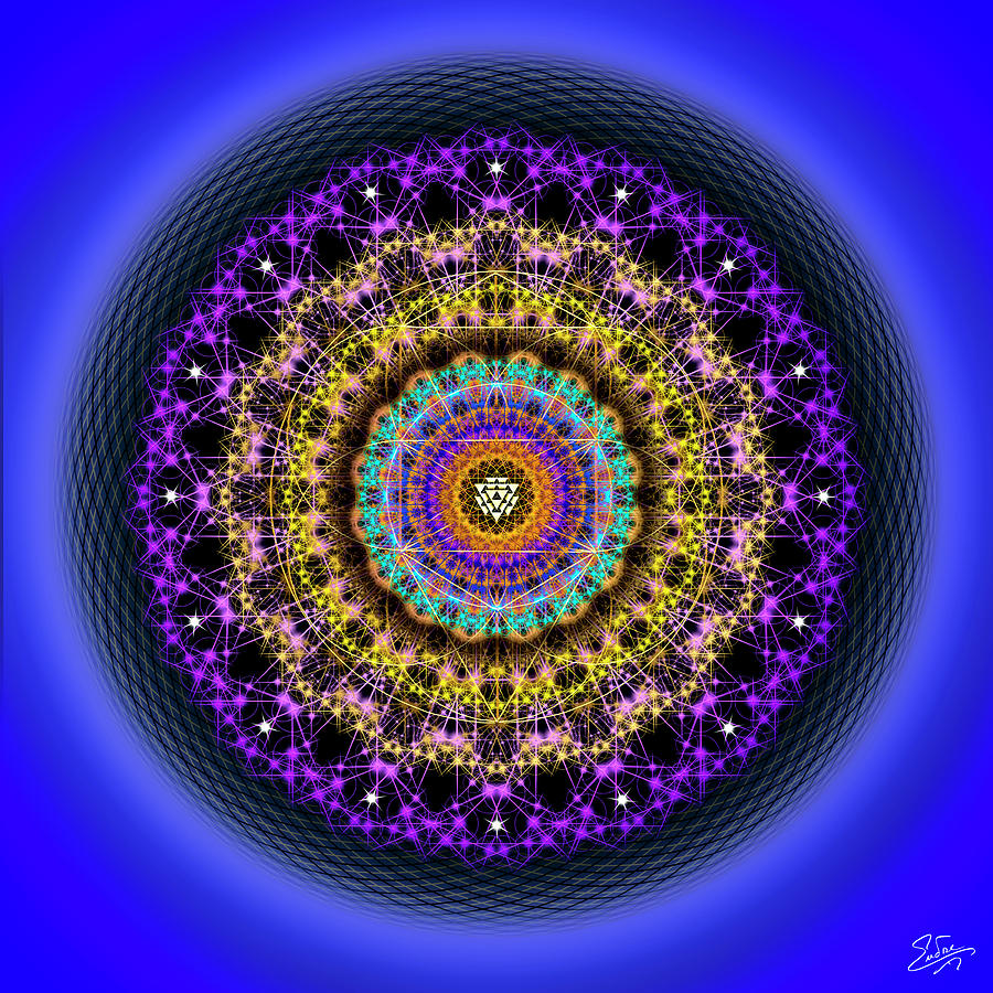 Sacred Geometry 708 Digital Art by Endre Balogh