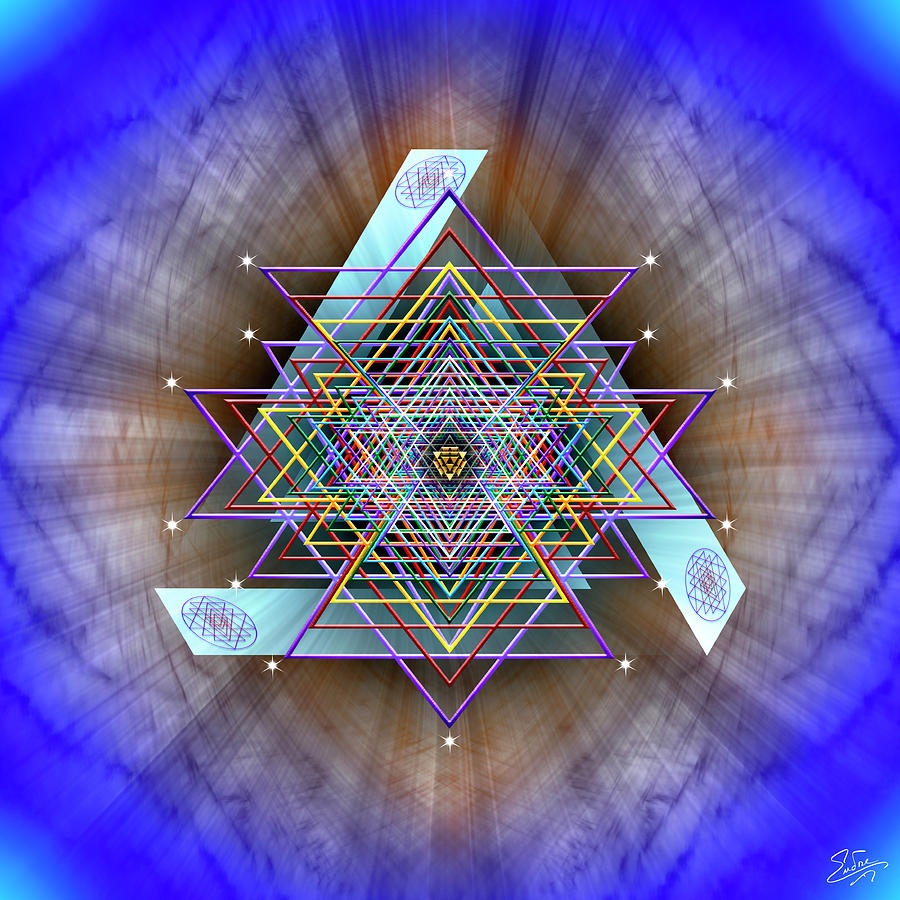 Sacred Geometry 717 Digital Art by Endre Balogh