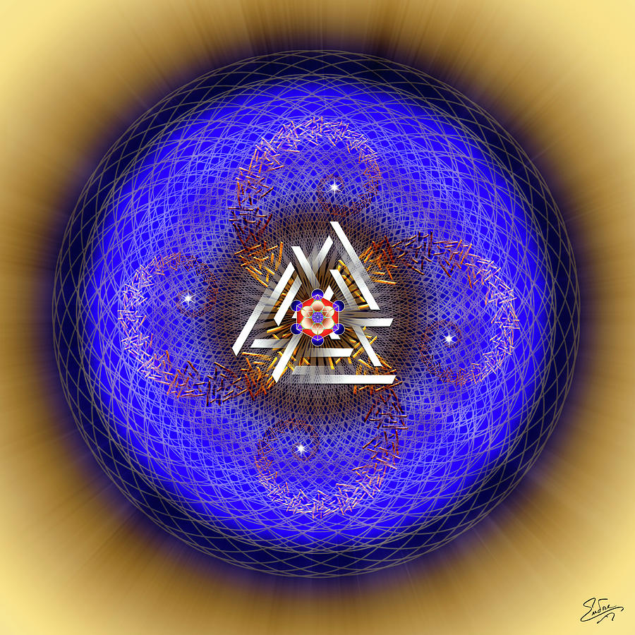 Sacred Geometry 719 Digital Art by Endre Balogh