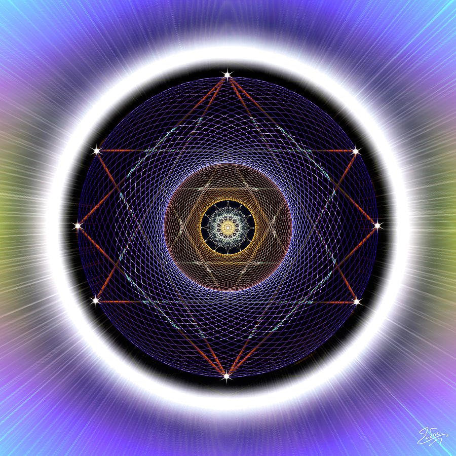 Sacred Geometry 722 Digital Art by Endre Balogh
