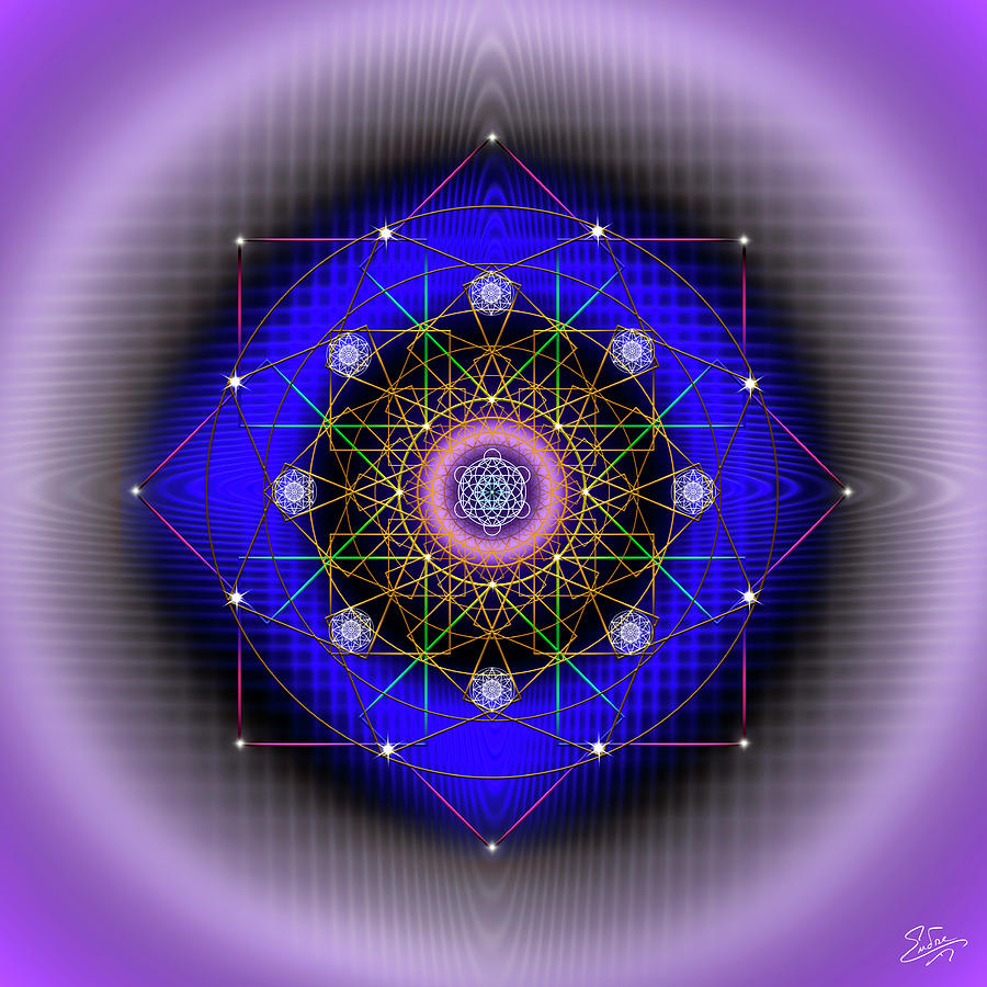Sacred Geometry 725 Digital Art by Endre Balogh