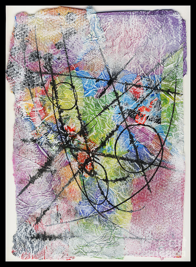 Abstract Mixed Media - Sacred Geometry by Cyndi Lavin