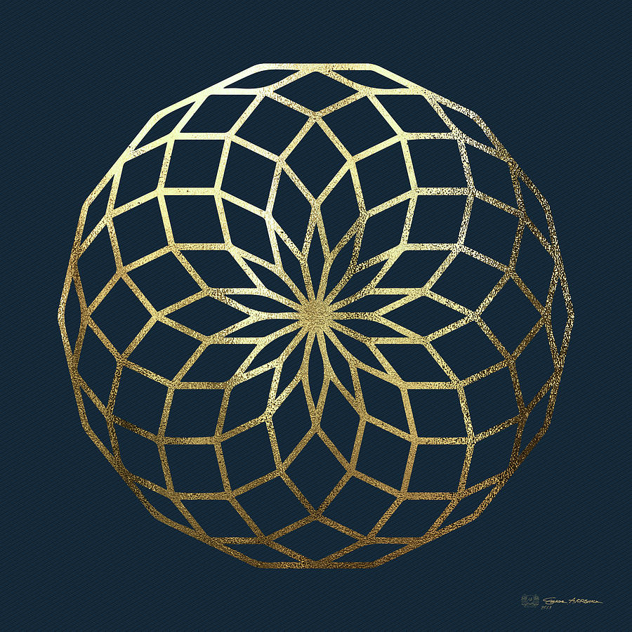 Sacred Geometry - Philosophers Stone No. 1 Digital Art by Serge Averbukh
