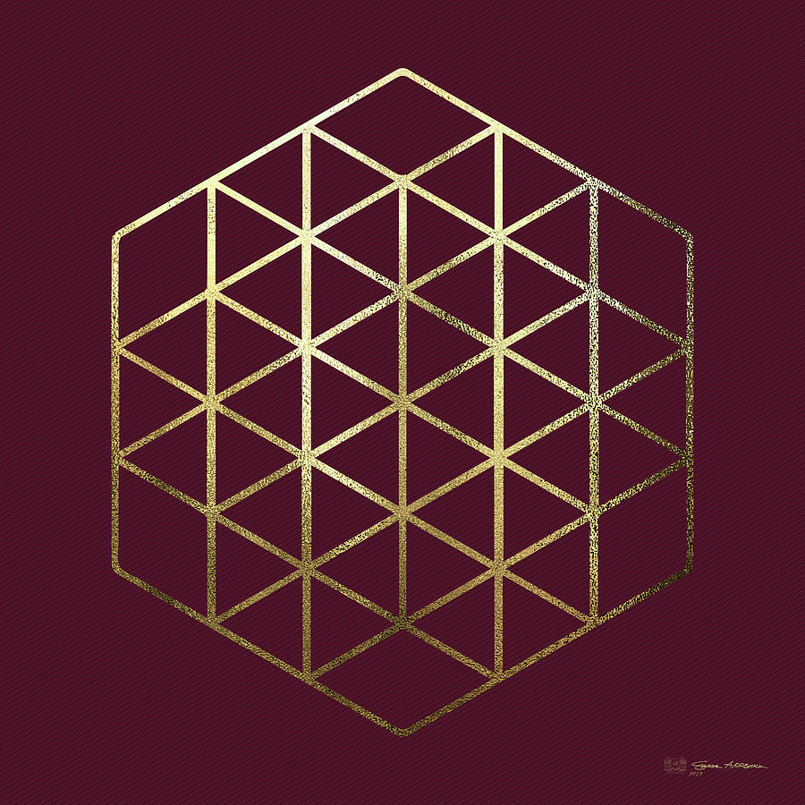 Sacred Geometry - Philosophers Stone No. 2 Digital Art by Serge Averbukh