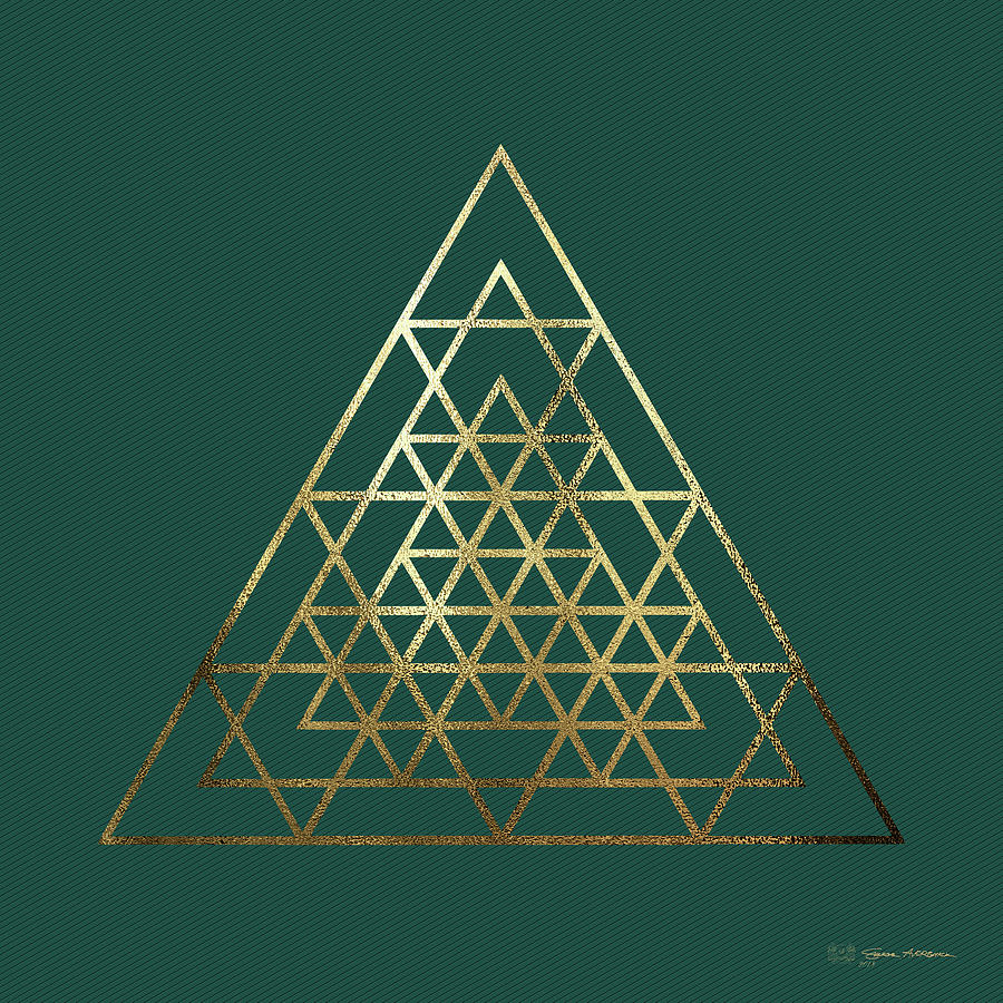 Sacred Geometry - Philosophers Stone No. 4 Digital Art by Serge Averbukh