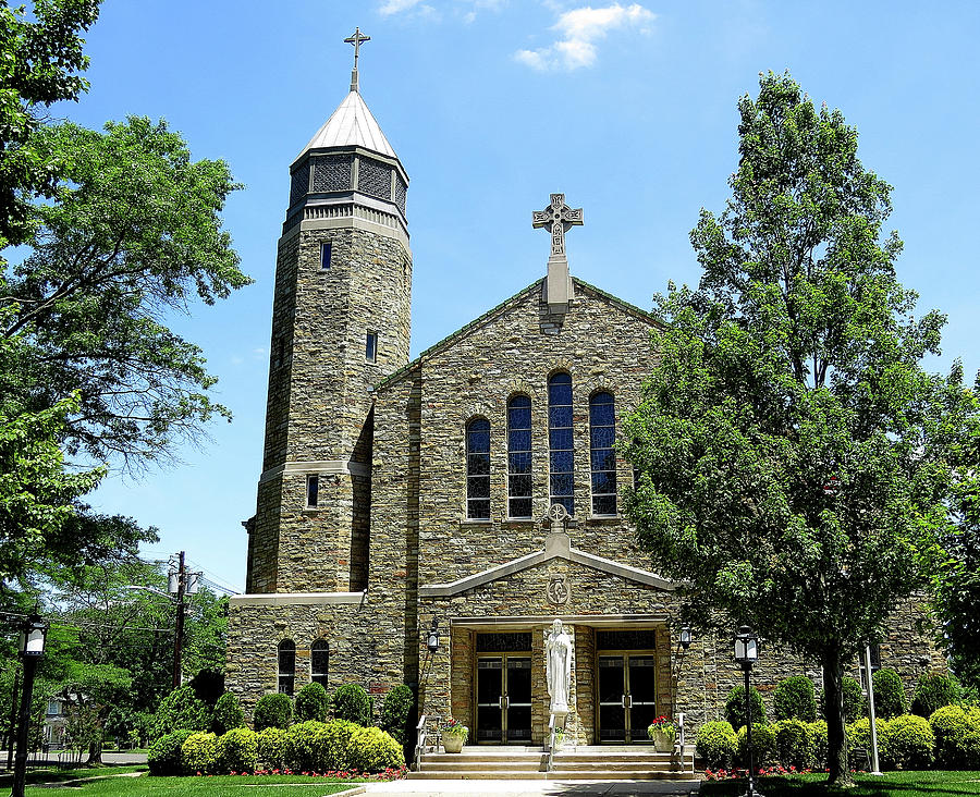 Sacred Heart Catholic Church in Riverton New Jersey Photograph by Linda Stern