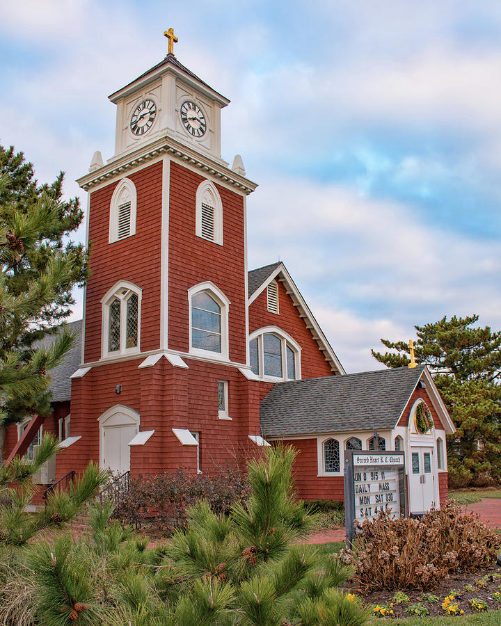 Sacred Heart Church - Bay Head, NJ Photograph by Kristia Adams