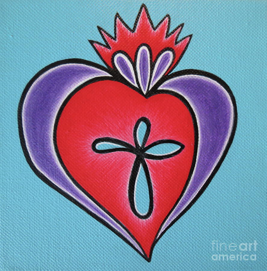 Sacred Heart No. 1 Painting by Aimee Mouw