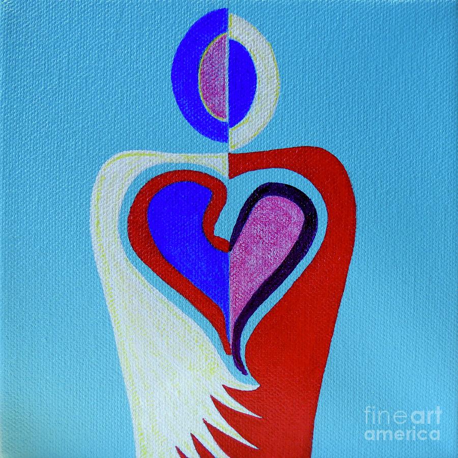 Sacred Heart No. 7 Painting by Aimee Mouw