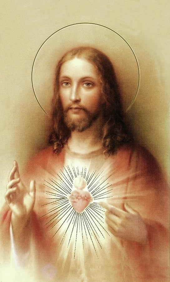 Sacred Heart of Jesus Mixed Media by Movie Poster Prints