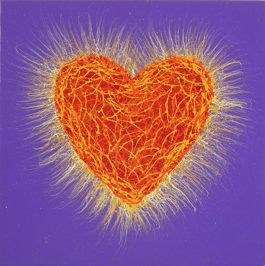 Sacred Heart Painting by Stephen Mauldin