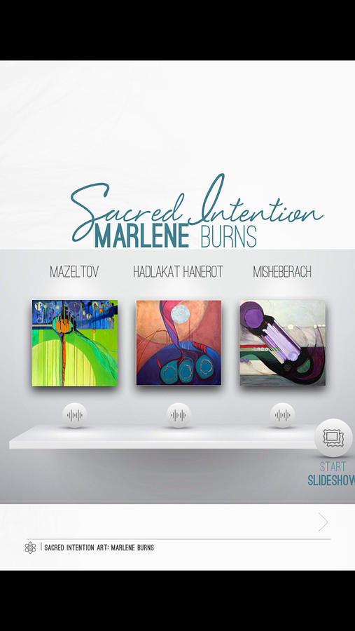 Sacred Intention Mag Pr Painting by Marlene Burns