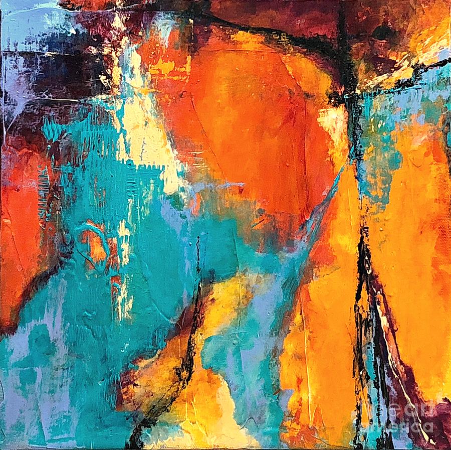 Abstract Painting - Sacred Start no 2 by Mary Mirabal