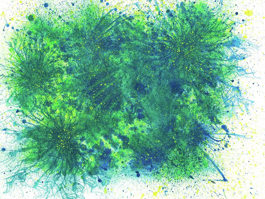 Sacred Token From The Emerald Tablet #608 Painting by Rainbow Artist Orlando L