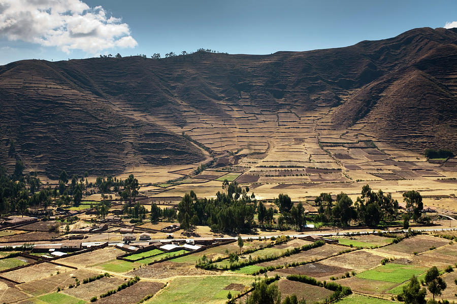 Sacred Valley From Ollantaytambo Ruins Photograph