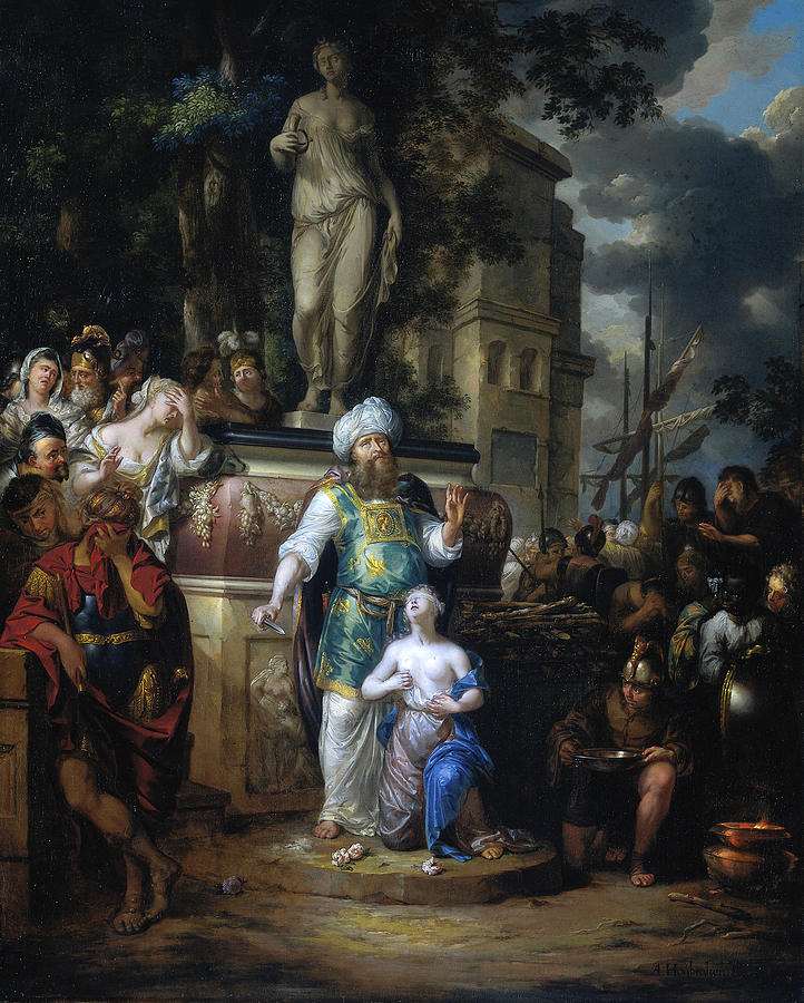 Sacrifice of Iphigenia Painting by Arnold Houbraken