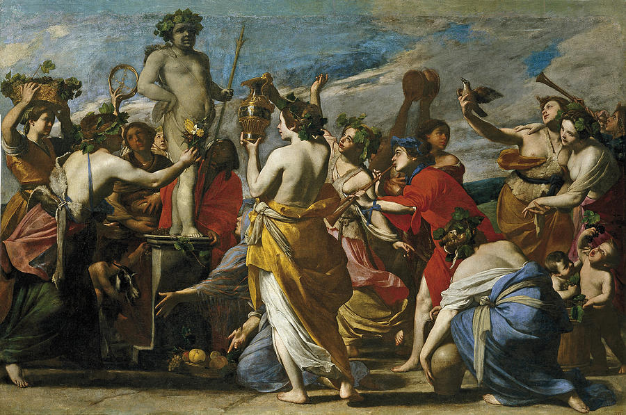 Sacrifice to Bacchus Painting by Massimo Stanzione