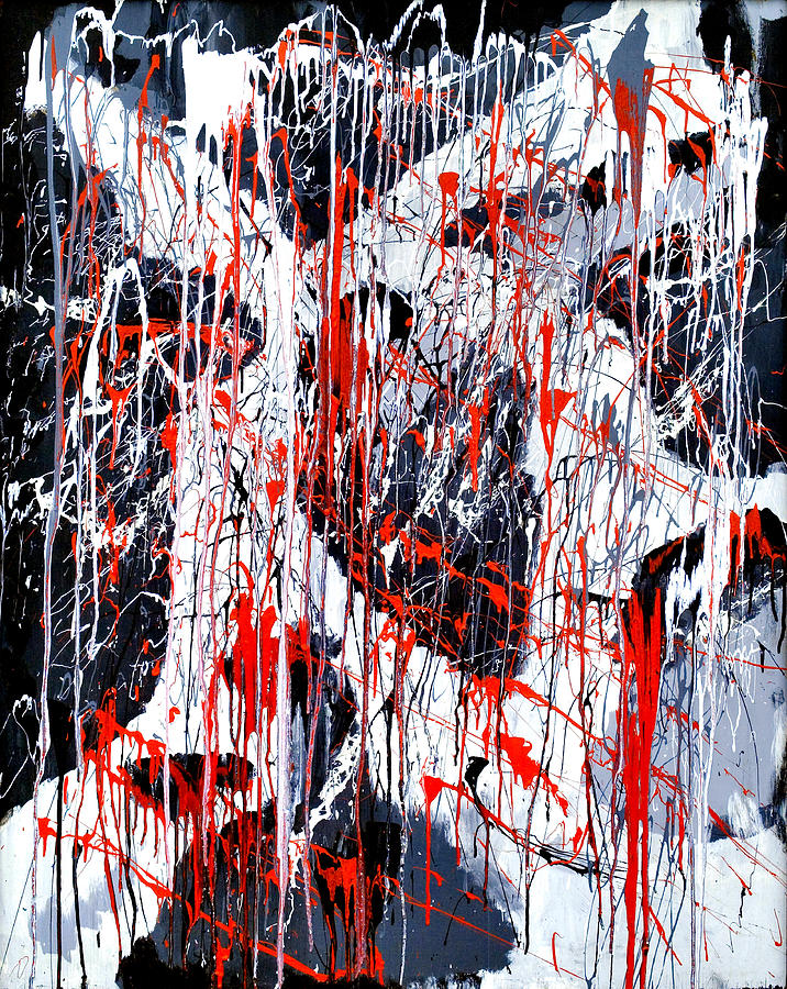 Depression Painting - Sad Days Indeed by Asbjorn Lonvig Depression Painting - Sad Days Indeed by Asbjorn Lonvig