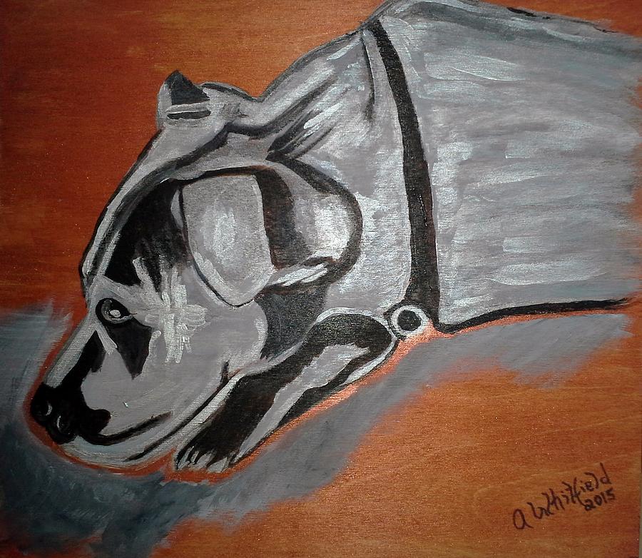 Dog Painting - Sad Dog by Ann Whitfield