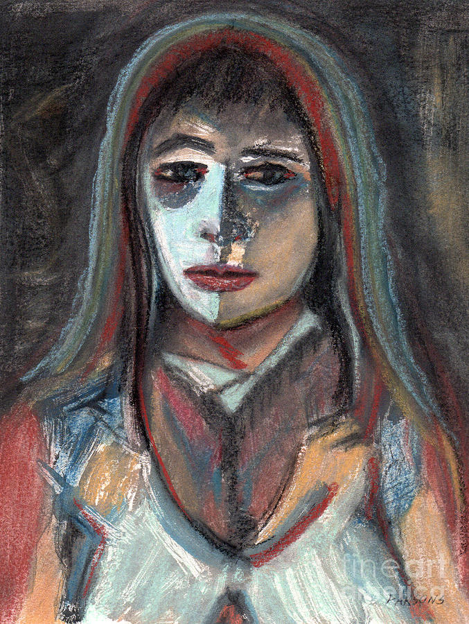 Sad Girl Painting by Pamela Parsons