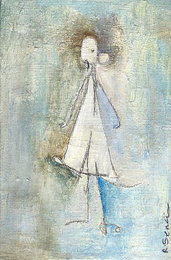 Sad Girl Painting by Ricky Sencion