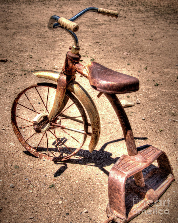 Sad Little Tricycle Photograph by Mark Valentine