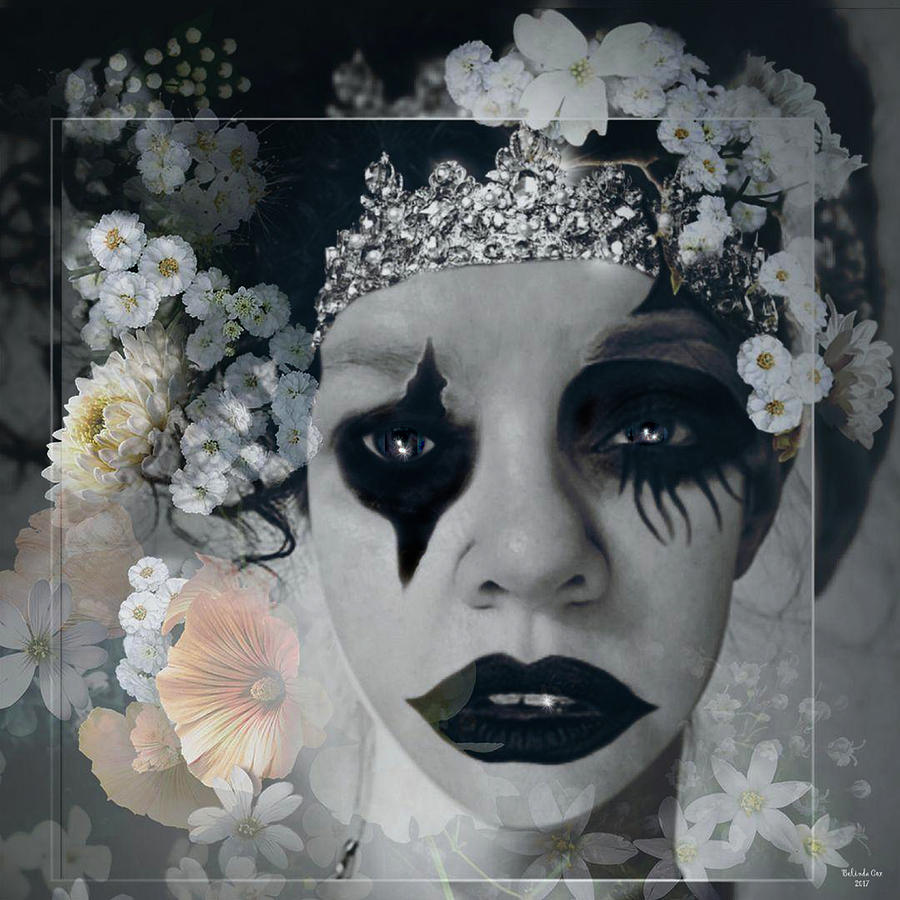 Sad Princess Clown Digital Art by Artful Oasis