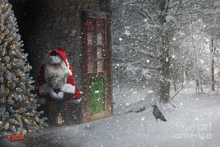 Sad Santa Digital Art by Jim Hatch