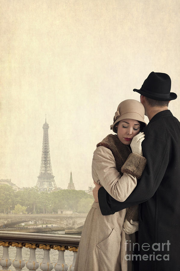Sad Vintage Couple In Paris Photograph by Lee Avison