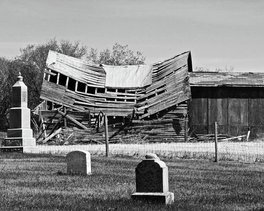 Saddle Church And Graveyard Photograph