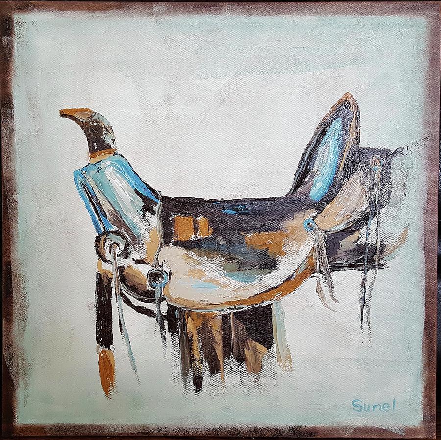 Saddle Painting by Sunel De Lange