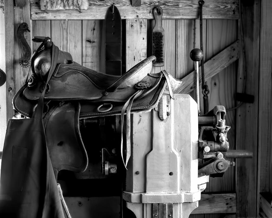 Saddlemakers Workshop Photograph by Chrystyne Novack