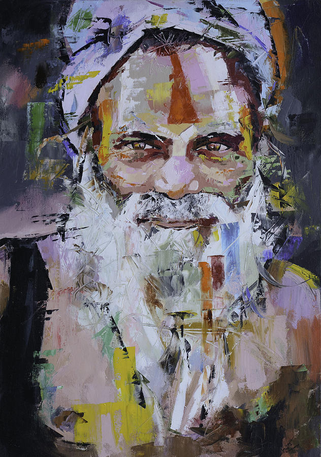 Sadhu Painting by Richard Day