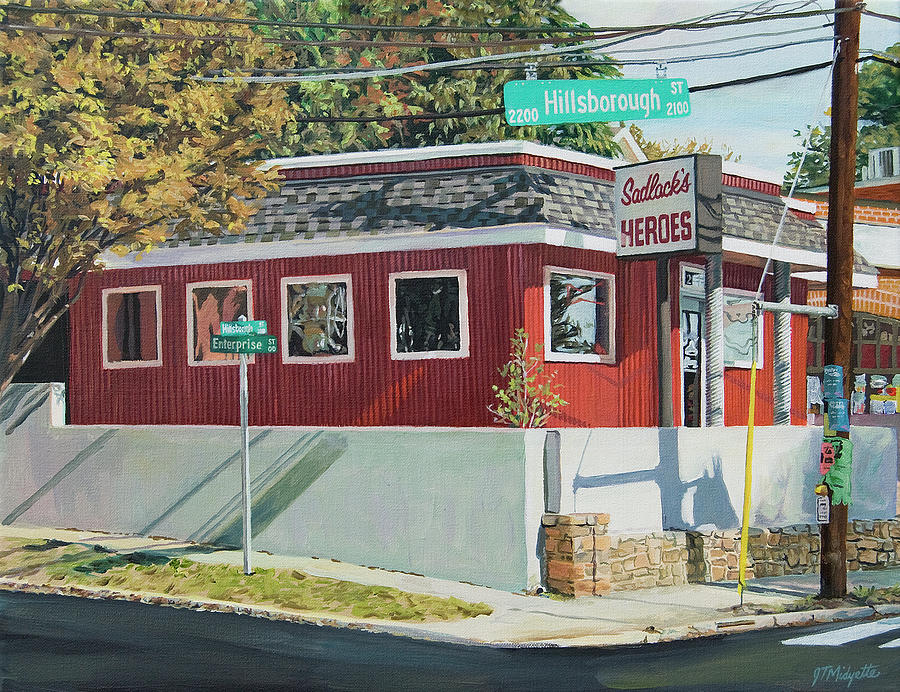 Sadlacks Restaurant Painting by Tommy Midyette