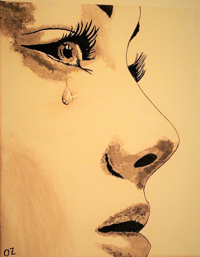 Sadness Painting by Olga Zavgorodnya Pixels