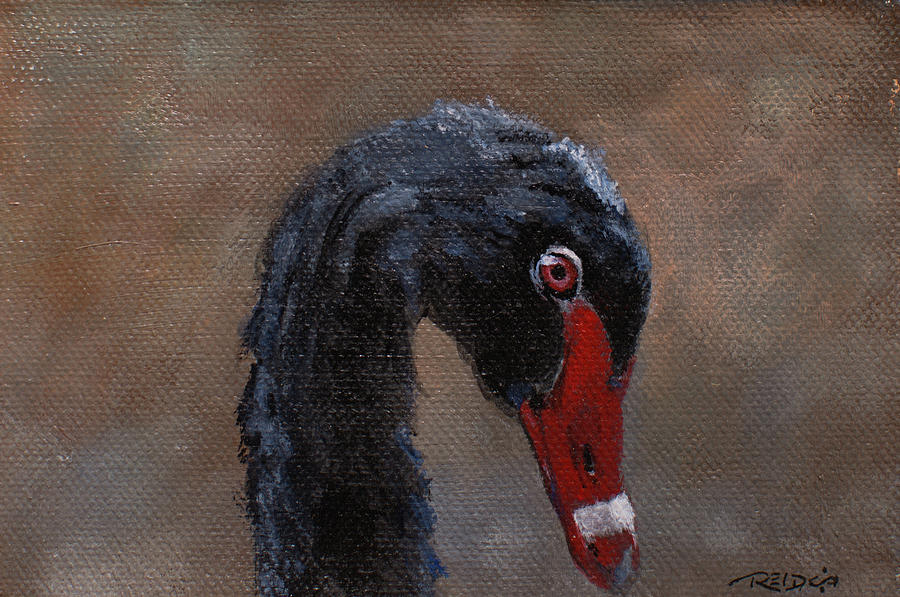 Safari Swan Painting by Christopher Reid