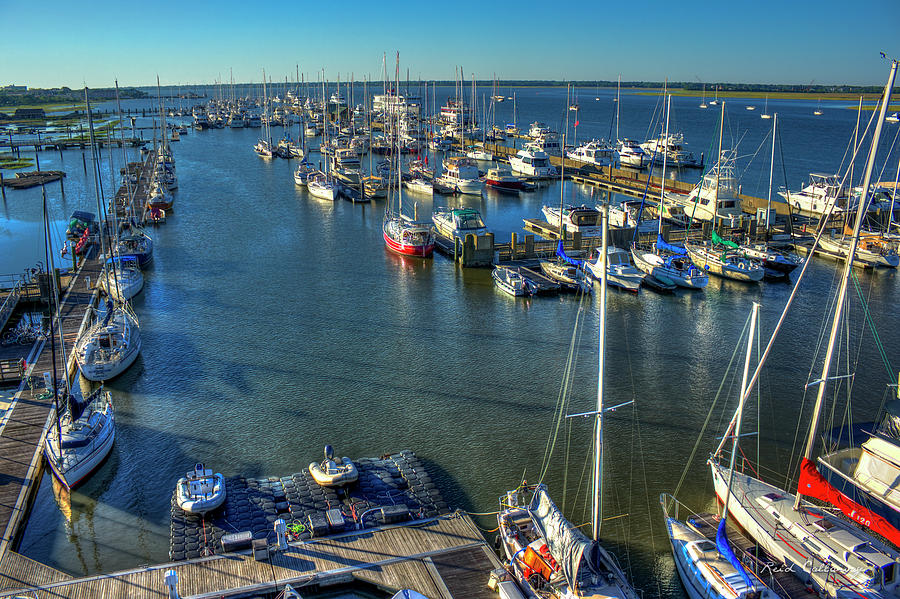 Safe Harbor Charlston Yacht Club Art Charleston City Marina Photograph ...