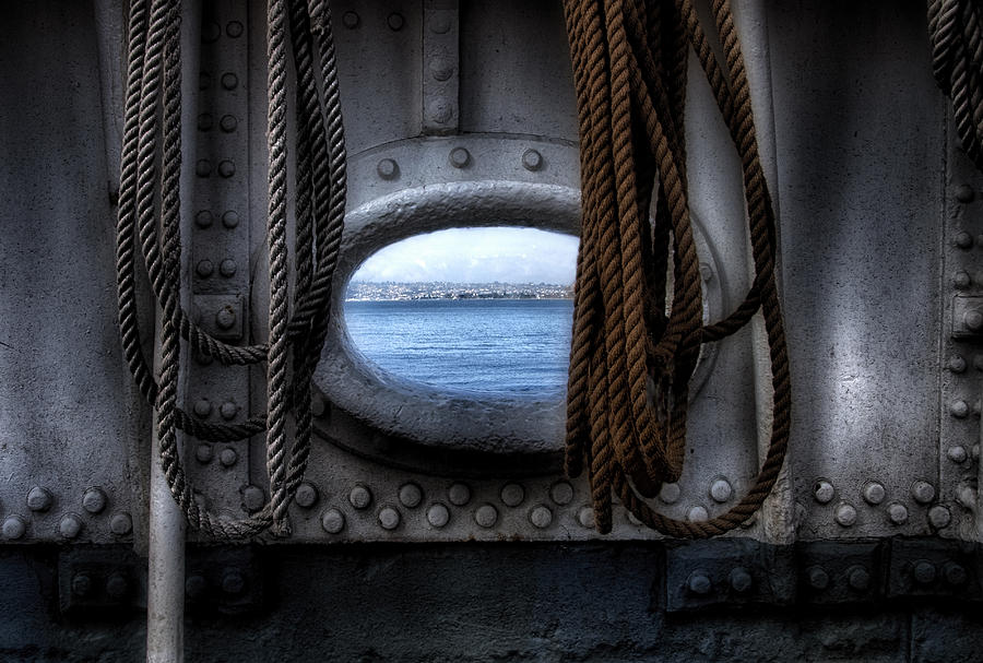 Safe Harbor - View Through the Scupper Photograph by Mitch Spence