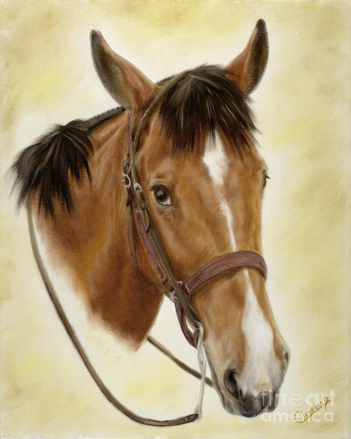 Horse Painting - Safe Passage by Cathy Cleveland