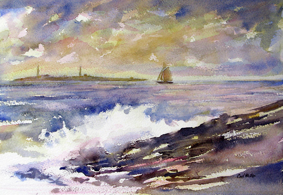 Safe Passage - Thacher Island Painting by Carl Whitten | Fine Art America