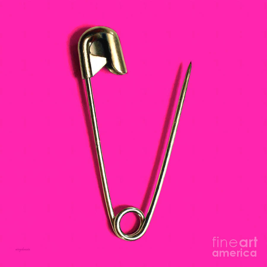 Safety Pin Pop Art 20161112-m80 Photograph by Wingsdomain Art and Photography