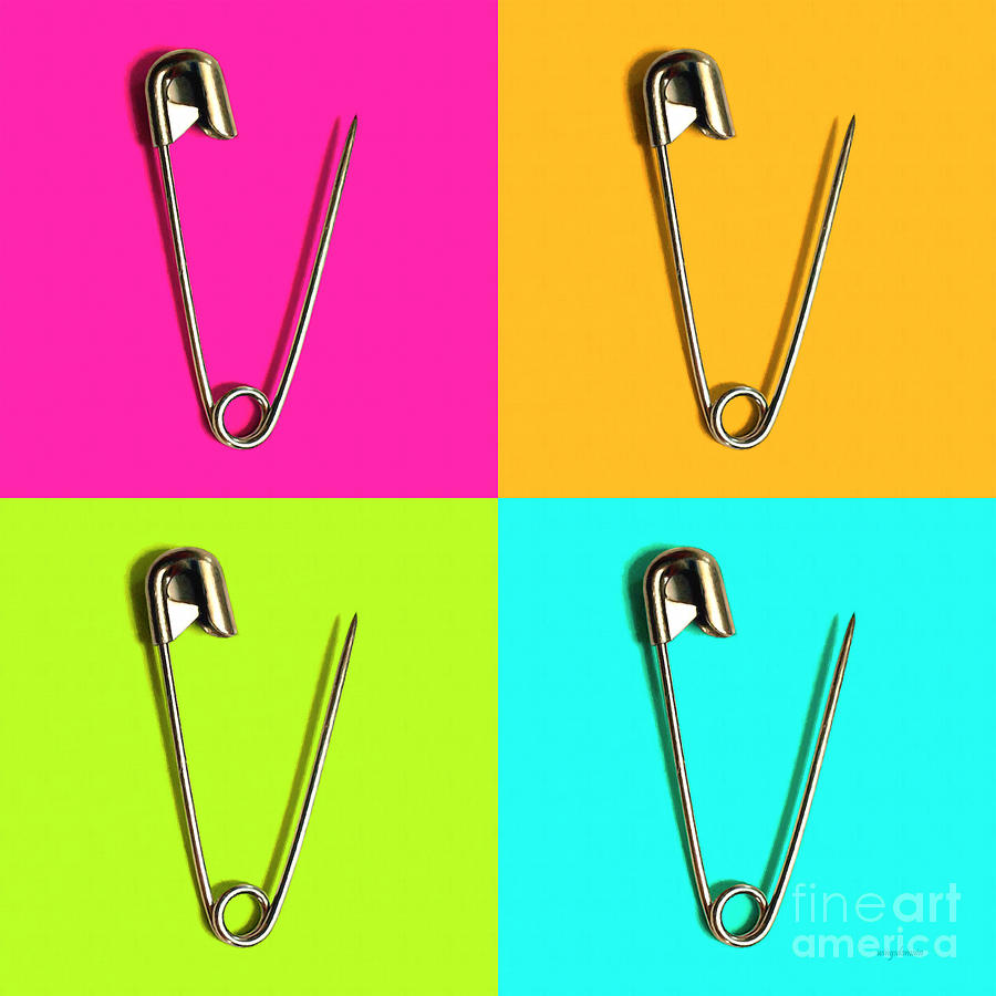 Safety Pin Pop Art Four 20161112 Photograph by Wingsdomain Art and Photography