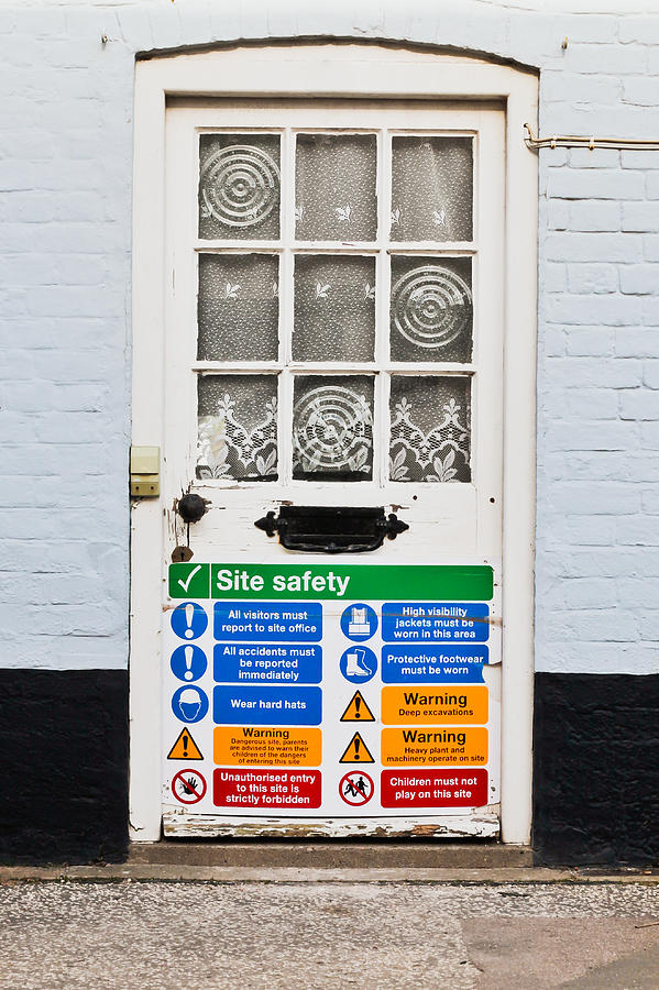 Sign Photograph - Safety sign by Tom Gowanlock