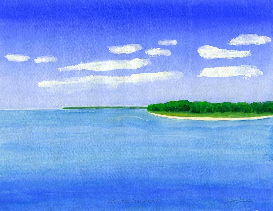 Sag Harbor, Long Island Painting by Dick Sauer