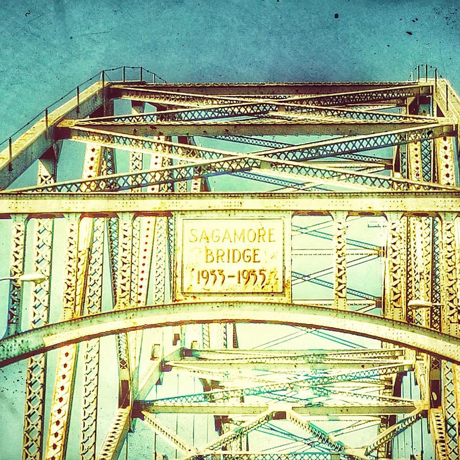 Sagamore Bridge Cape Cod Vintage Digital Art