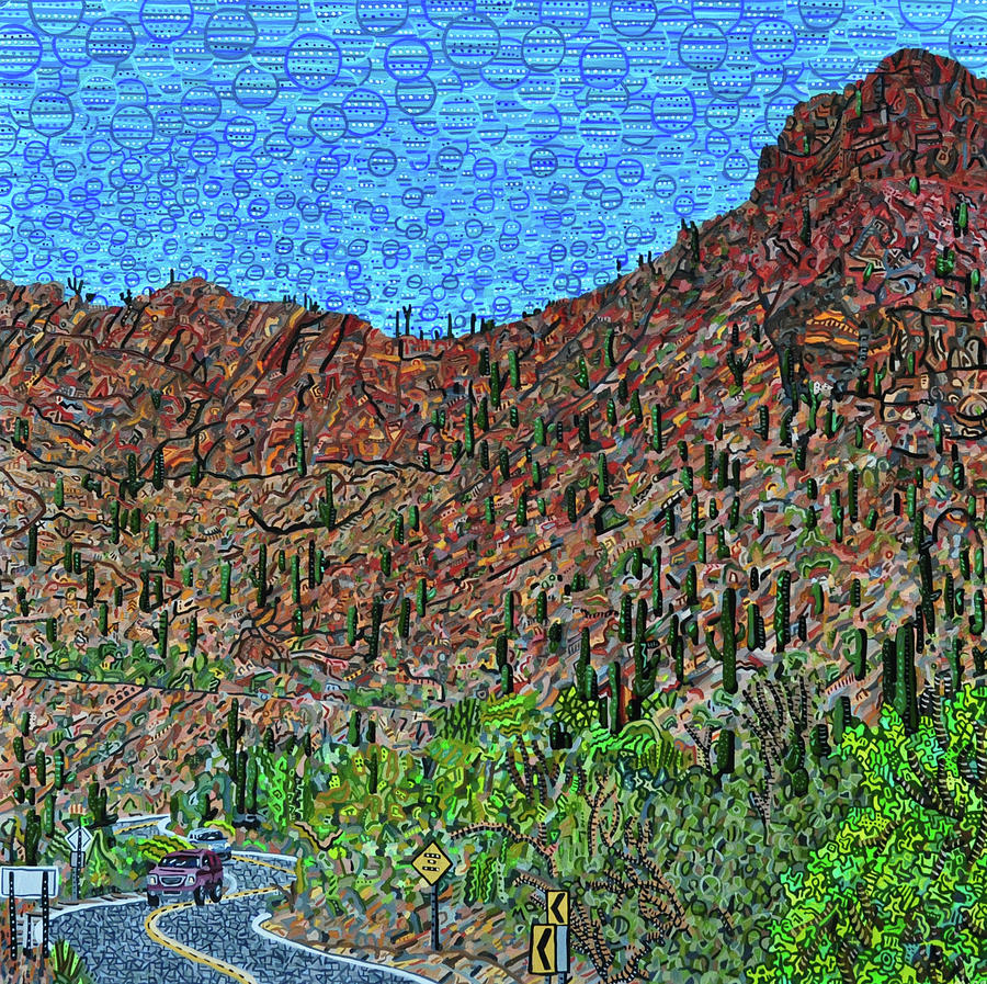 Tucson Painting - Sagauro National Park by Micah Mullen Tucson Painting - Sagauro National Park by Micah Mullen