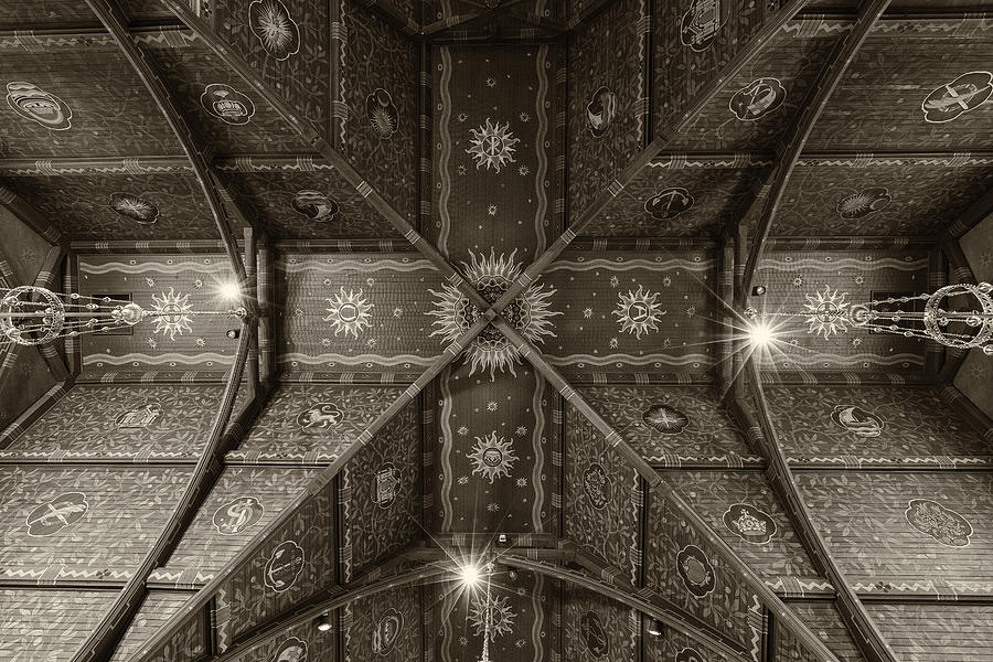 Sage Chapel Ceiling #2 - Cornell University Photograph by Stephen Stookey