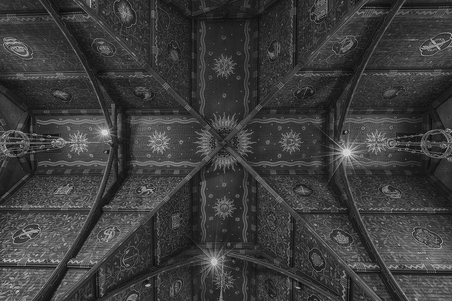 Sage Chapel Ceiling #3 - Cornell University Photograph by Stephen Stookey