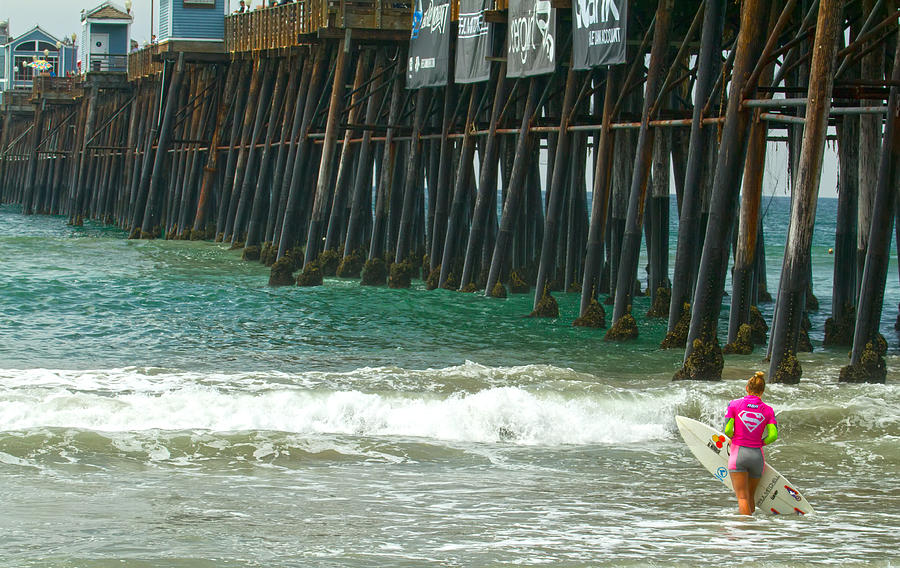 Sage Erickson Surfer Oceanside Photograph by Waterdancer