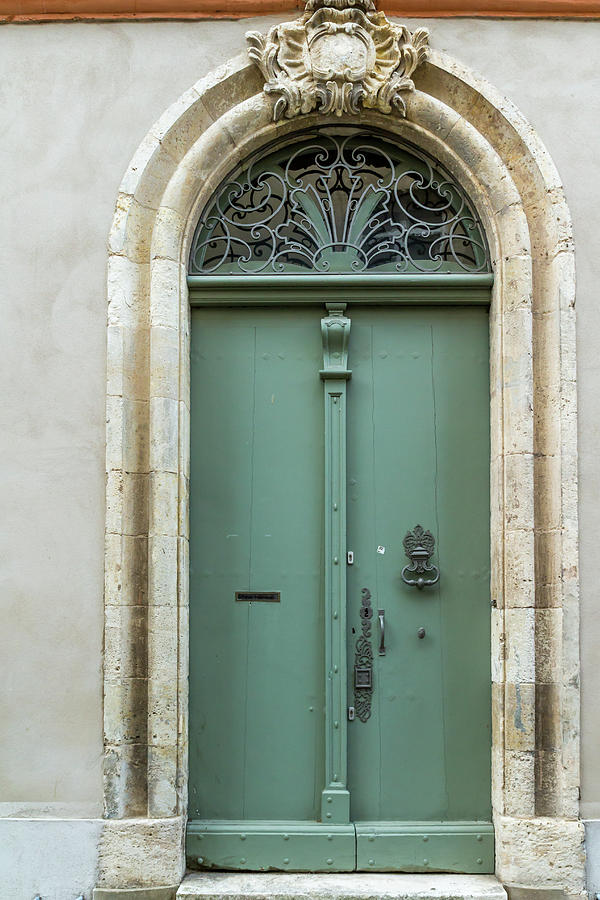Sage Green French Door Photograph by Georgia Clare